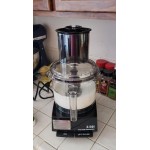 Waring WFP14SC Combination Food Processor with 3.5 Qt. Clear Bowl, Continuous Feed Attachment, and 4 Discs - 1 hp