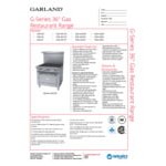Garland G36-2G24S Liquid Propane 2 Burner 36 Garland G36-2G24S Liquid Propane 2 Burner 36