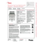 Dean by Frymaster SCFD260G Liquid Propane Decathlon Gas Floor Fryer with (2) 75 lb. Frypots, Thermatron Controls, and Built-In Filtration - 300,000 BTU Dean by Frymaster SCFD260G Liquid Propane Decathlon Gas Floor Fryer with (2) 75 lb. Frypots, Thermatron Controls, and Built-In Filtration - 300,000 BTU