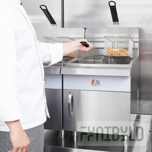Cooking Performance Group FCPG30 Liquid Propane 30 lb. Countertop Fryer - 53,000 BTU