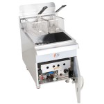 Cooking Performance Group FCPG30 Liquid Propane 30 lb. Countertop Fryer - 53,000 BTU