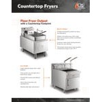Cooking Performance Group FCPG30 Liquid Propane 30 lb. Countertop Fryer - 53,000 BTU
