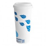 EcoChoice 24 oz. Kraft Compostable Paper Hot Cup and PLA Lid - 50/Case