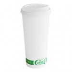 EcoChoice 24 oz. Kraft Compostable Paper Hot Cup and PLA Lid - 50/Case