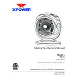 XPOWER Portable 3-Speed Indoor / Outdoor Cooling Misting Fan / Air Circulator - 1000CFM; 115V - FM-68 XPOWER Portable 3-Speed Indoor / Outdoor Cooling Misting Fan / Air Circulator - 1000CFM; 115V - FM-68