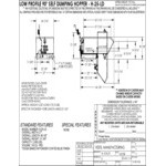Vestil 0.25 Cubic Yard Light-Duty Low-Profile Self-Dumping Steel Forklift Hopper H-25-LD - 2,000 lb. Capacity Vestil 0.25 Cubic Yard Light-Duty Low-Profile Self-Dumping Steel Forklift Hopper H-25-LD - 2,000 lb. Capacity