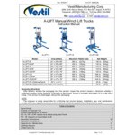 Vestil 500 lb. Hand Winch Fork Lift Truck with 22 7/16