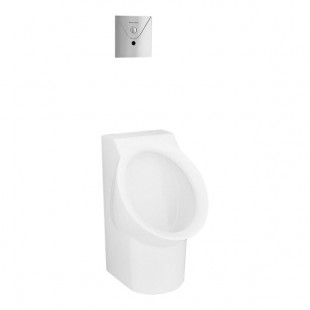 American Standard Decorum 6043001EC.020 White Vitreous China High-Efficiency Washout Urinal with EverClean and Back Spud Inlet - 0.125 GPF American Standard Decorum 6043001EC.020 White Vitreous China High-Efficiency Washout Urinal with EverClean and Back Spud Inlet - 0.125 GPF
