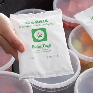 Polar Tech BD6 6 oz. Ice Brix Biodegradable Cold Pack - 96/Case