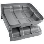 Lavex 27 Cubic Foot Gray Cube Truck Lid