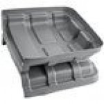Lavex 27 Cubic Foot Gray Cube Truck Lid