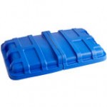 Lavex 27 Cubic Foot Gray Cube Truck Lid