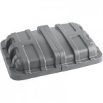 Lavex 27 Cubic Foot Gray Cube Truck Lid