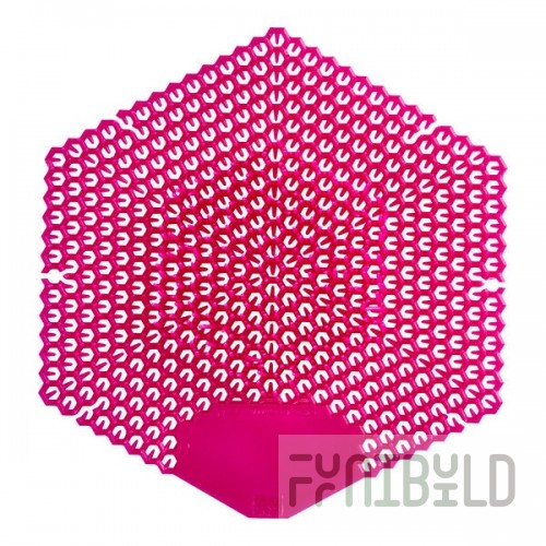 Fresh Products Colorwave CWS-F-010I060M-11 Pink EVA Gel Fabulous Scent Urinal Screen - 10/Case