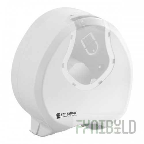 San Jamar R2070WHCL Summit Single Roll Jumbo Toilet Tissue Dispenser - White