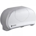 San Jamar R2070WHCL Summit Single Roll Jumbo Toilet Tissue Dispenser - White San Jamar R2070WHCL Summit Single Roll Jumbo Toilet Tissue Dispenser - White