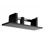 Lavex Two-Roll Stainless Steel Matte Black Toilet Tissue Dispenser with Utility Shelf Lavex Two-Roll Stainless Steel Matte Black Toilet Tissue Dispenser with Utility Shelf