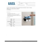 Lavex Two-Roll Stainless Steel Matte Black Toilet Tissue Dispenser with Utility Shelf Lavex Two-Roll Stainless Steel Matte Black Toilet Tissue Dispenser with Utility Shelf
