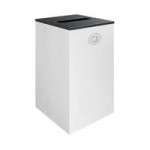 Busch Systems Spectrum 101131 24 Gallon Blue Powder-Coated Steel Decorative Mixed Recyclables Receptacle
