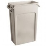 Rubbermaid® 1956189 Slim Jim 92 Qt. / 23 Gallon Red Rectangular Trash Can