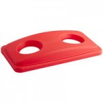 Rubbermaid® 1956189 Slim Jim 92 Qt. / 23 Gallon Red Rectangular Trash Can