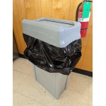 Rubbermaid® 1956189 Slim Jim 92 Qt. / 23 Gallon Red Rectangular Trash Can