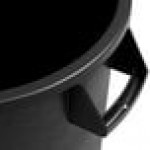 Carlisle 84101003 Bronco 10 Gallon Black Round Trash Can Carlisle 84101003 Bronco 10 Gallon Black Round Trash Can