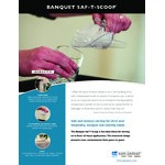 San Jamar SI4550 Saf-T-Scoop 4-6 oz. Banquet Ice Scoop