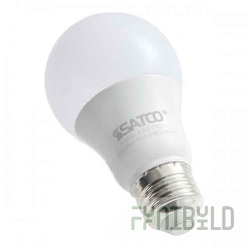 Satco S39596 9.5 Watt (60 Watt Equivalent) Frosted Warm White Multi-Directional LED Light Bulb, 120V (A19) - 4/Pack