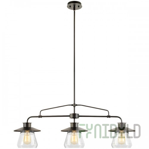Globe Industrial 3-Light Oil-Rubbed Bronze Pendant Light - 120V, 60W