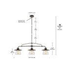 Globe Industrial 3-Light Oil-Rubbed Bronze Pendant Light - 120V, 60W Globe Industrial 3-Light Oil-Rubbed Bronze Pendant Light - 120V, 60W