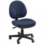 Eurotech OSS400-H06 OSS Series Ebony Fabric Mid Back Swivel Office Chair