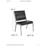 Flash Furniture Hercules Black Vinyl Bariatric Medical Reception Chair Flash Furniture Hercules Black Vinyl Bariatric Medical Reception Chair