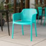 Lancaster Table & Seating Rio Coastal Blue Resin Arm Chair Lancaster Table & Seating Rio Coastal Blue Resin Arm Chair