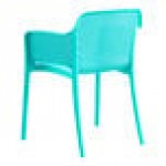 Lancaster Table & Seating Rio Coastal Blue Resin Arm Chair Lancaster Table & Seating Rio Coastal Blue Resin Arm Chair