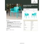 Lancaster Table & Seating Rio Coastal Blue Resin Arm Chair Lancaster Table & Seating Rio Coastal Blue Resin Arm Chair