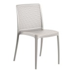 Lancaster Table & Seating Rio Cool Oyster Gray Resin Side Chair Lancaster Table & Seating Rio Cool Oyster Gray Resin Side Chair