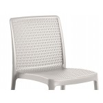 Lancaster Table & Seating Rio Cool Oyster Gray Resin Side Chair Lancaster Table & Seating Rio Cool Oyster Gray Resin Side Chair