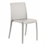 Lancaster Table & Seating Rio Cool Oyster Gray Resin Side Chair Lancaster Table & Seating Rio Cool Oyster Gray Resin Side Chair