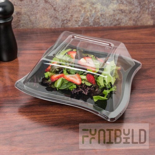 Fineline Wavetrends 112-L Clear PET Dome Lid for 12 oz. Bowl - 120/Case