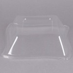 Fineline Wavetrends 112-L Clear PET Dome Lid for 12 oz. Bowl - 120/Case