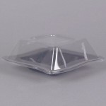Fineline Wavetrends 112-L Clear PET Dome Lid for 12 oz. Bowl - 120/Case