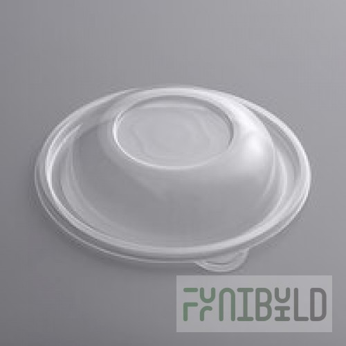 Fineline 5032-L Super Bowl Clear PET Plastic Dome Lid for 32 oz. Bowls - 100/Case