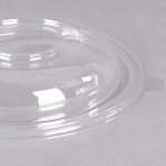 Fineline 5032-L Super Bowl Clear PET Plastic Dome Lid for 32 oz. Bowls - 100/Case