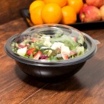 Fineline 5032-L Super Bowl Clear PET Plastic Dome Lid for 32 oz. Bowls - 100/Case
