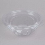Fineline 5032-L Super Bowl Clear PET Plastic Dome Lid for 32 oz. Bowls - 100/Case