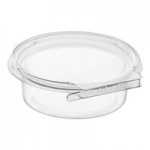 Inline Plastics 2-Compartment Tray Insert for Safe-T-Fresh 20, 24, 30, and 32 oz. Rectangular Hinged Containers - 360/Case