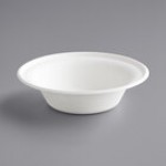 EcoChoice 16 oz. Compostable White Plant Fiber Round Bowl - 1,000/Case