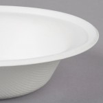 EcoChoice 16 oz. Compostable White Plant Fiber Round Bowl - 1,000/Case