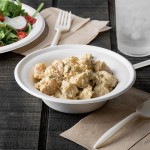 EcoChoice 16 oz. Compostable White Plant Fiber Round Bowl - 1,000/Case